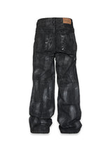 COATED DENIM - BLACK