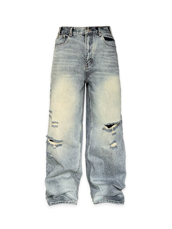 DISTRESSED DENIM - BLUE