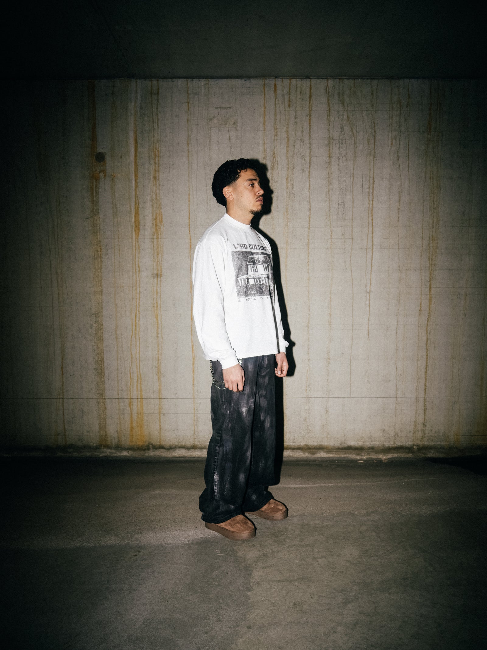 COATED DENIM - BLACK