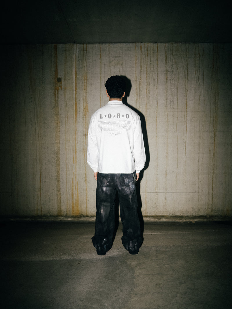 COATED DENIM - BLACK