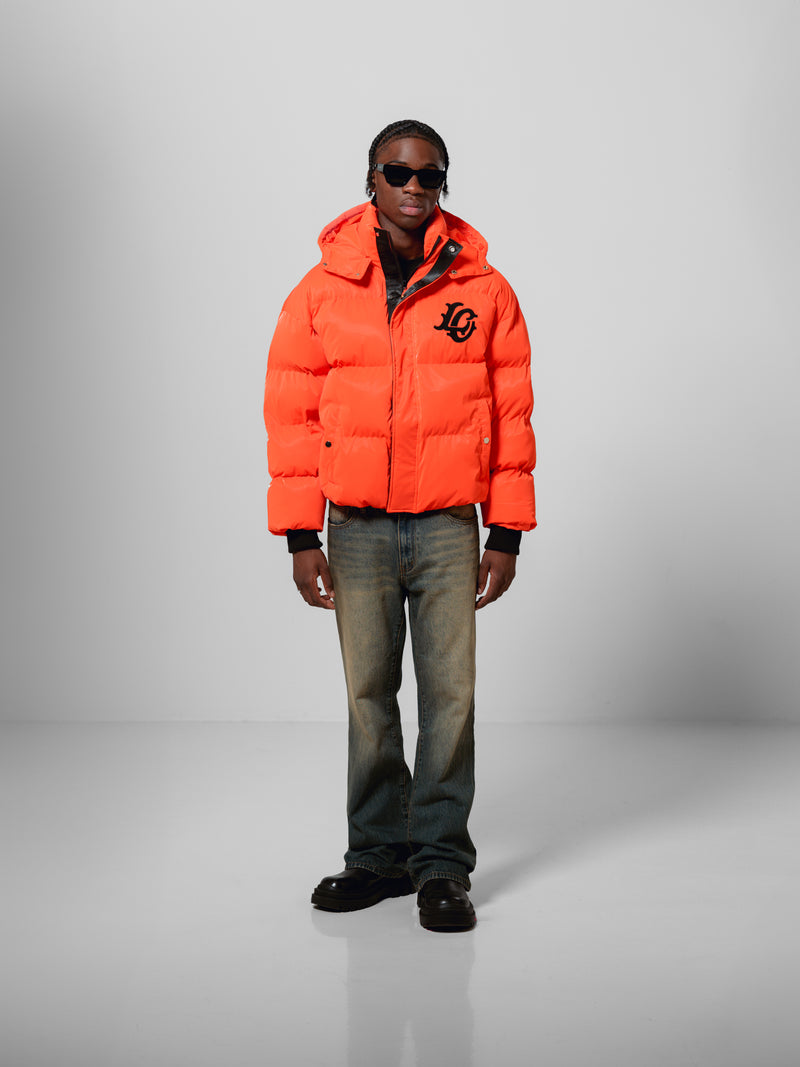 MONOGRAM PUFFER - ORANGE