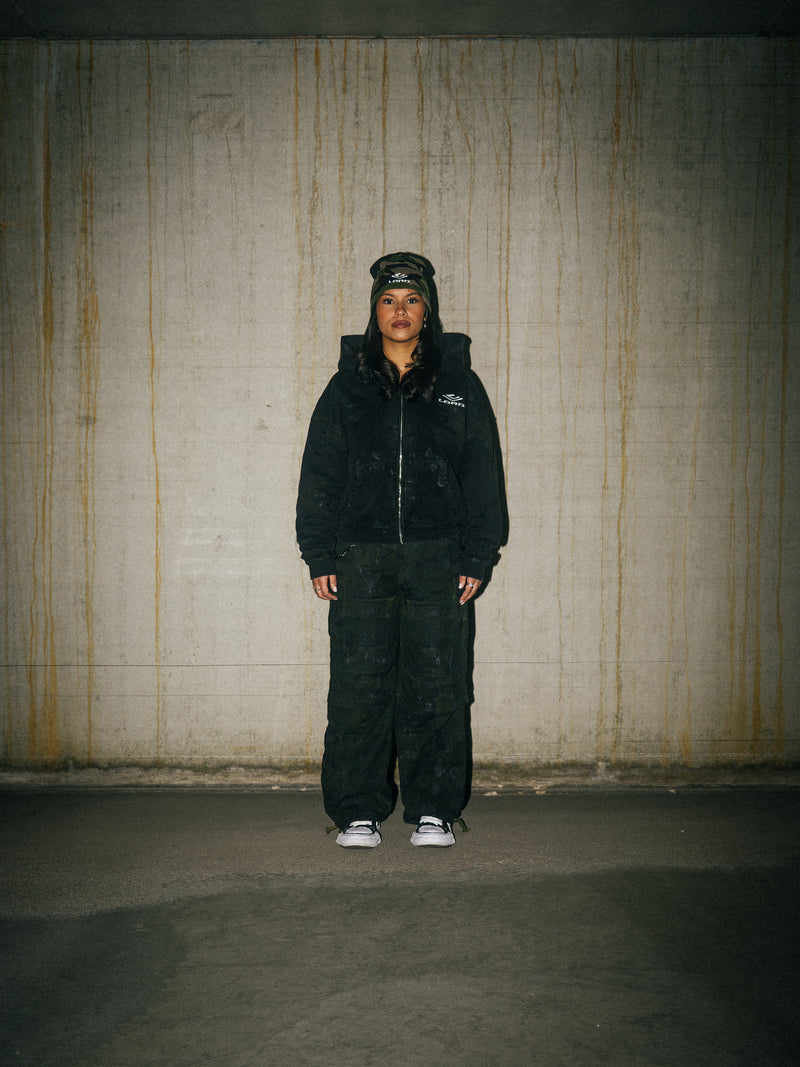 REPLICA ZIP-HOODIE - BLACK