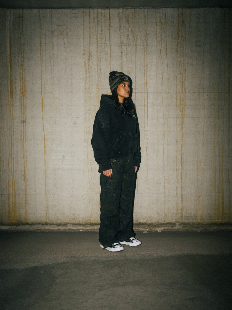 REPLICA ZIP-HOODIE - BLACK