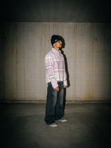 RAW CUT FLANNEL - PINK