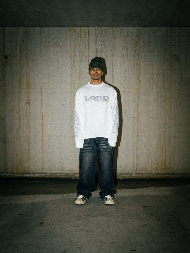 FLAME LONG SLEEVE - WHITE