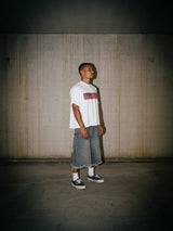 RAW EDGE DENIM SHORTS