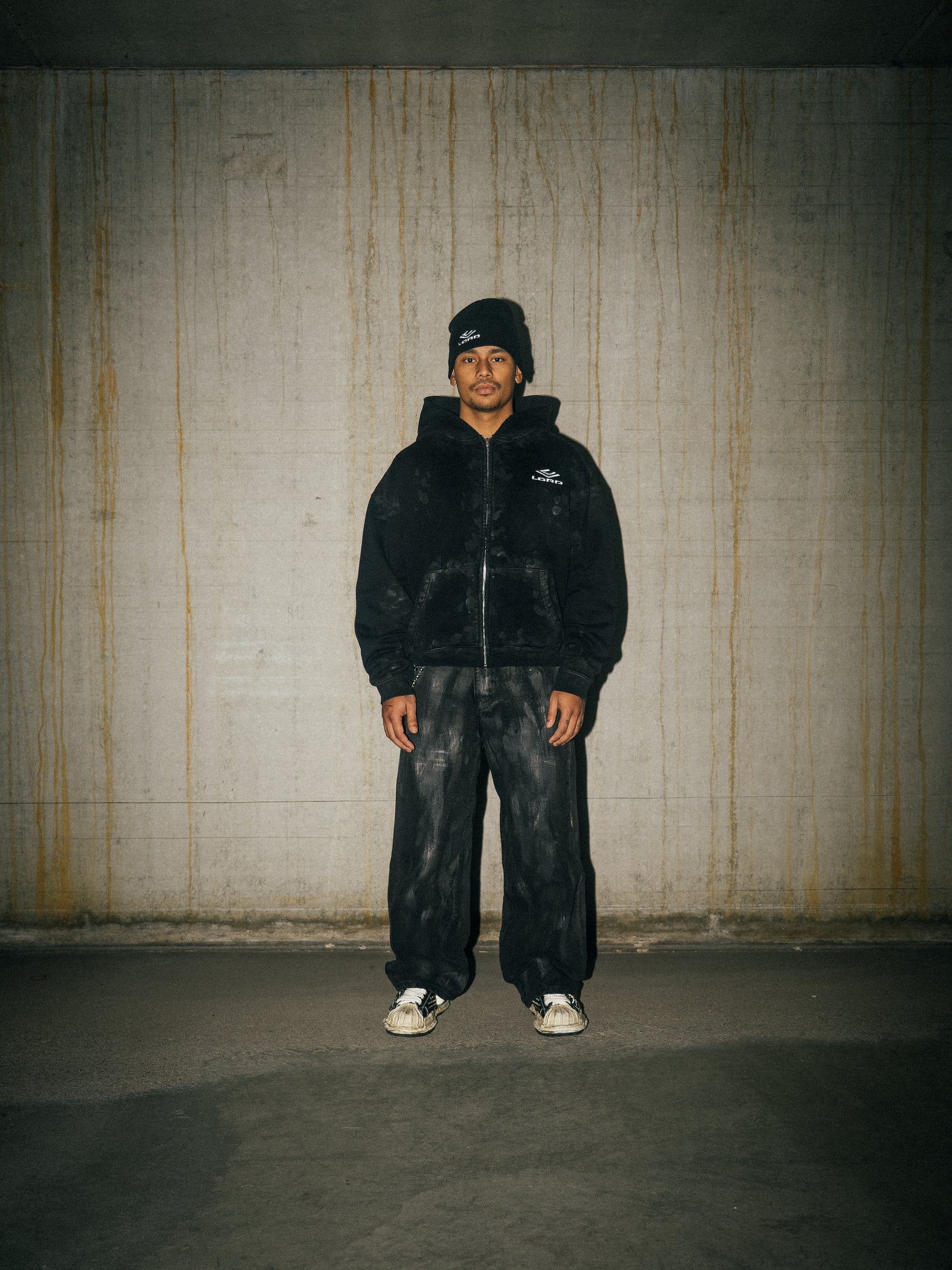 REPLICA ZIP-HOODIE - BLACK – LORD CULTURE