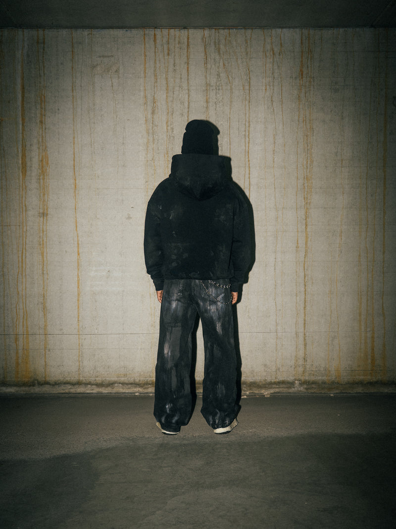 REPLICA ZIP-HOODIE - BLACK