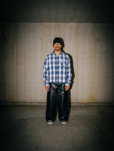 RAW CUT FLANNEL - BLUE