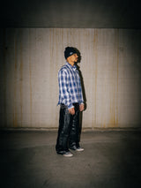 RAW CUT FLANNEL - BLUE