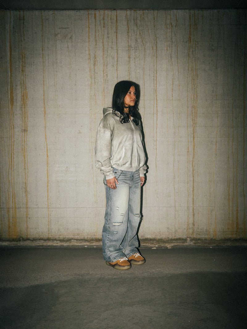 REPLICA ZIP-HOODIE - GRAY