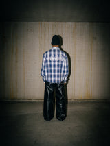RAW CUT FLANNEL - BLUE