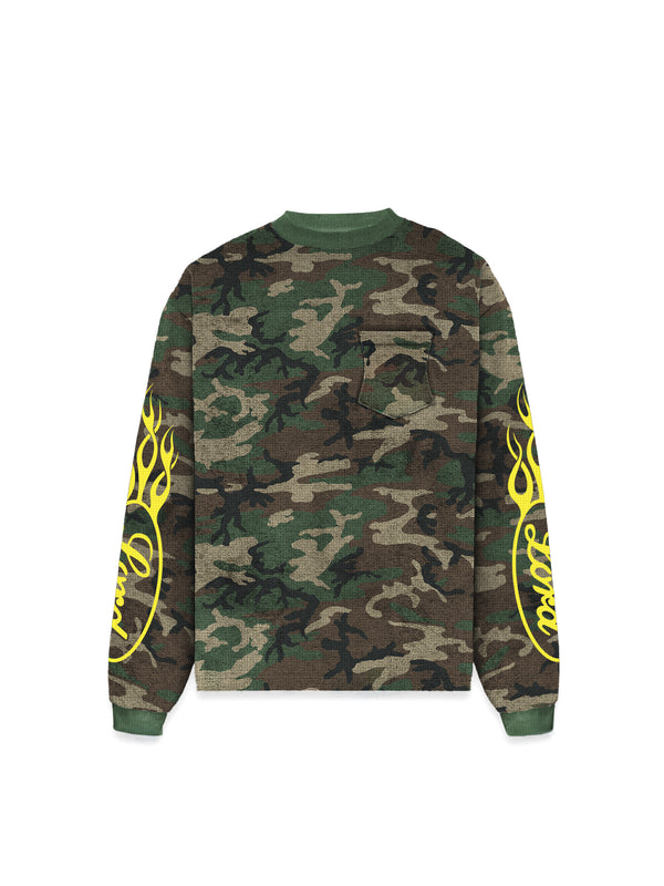 THERMAL LONG SLEEVE TEE - CAMO