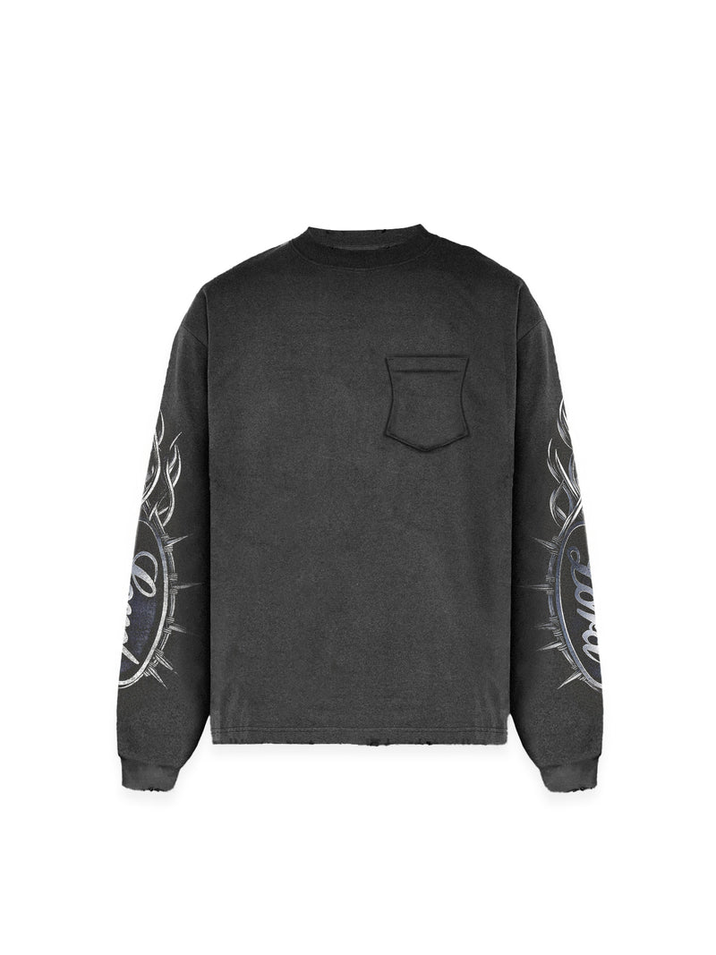 LONG SLEEVE TEE - VINTAGE BLACK