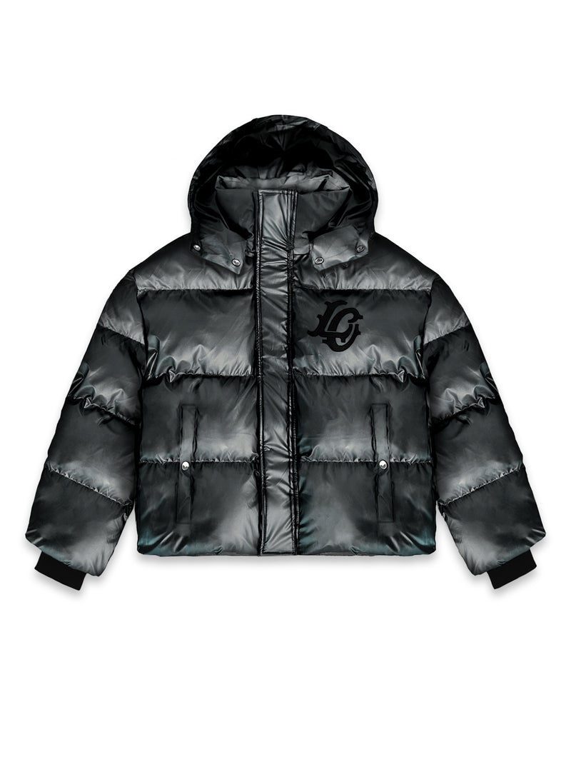 MONOGRAM PUFFER - GUNMETAL