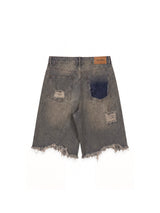 RAW EDGE DENIM SHORTS