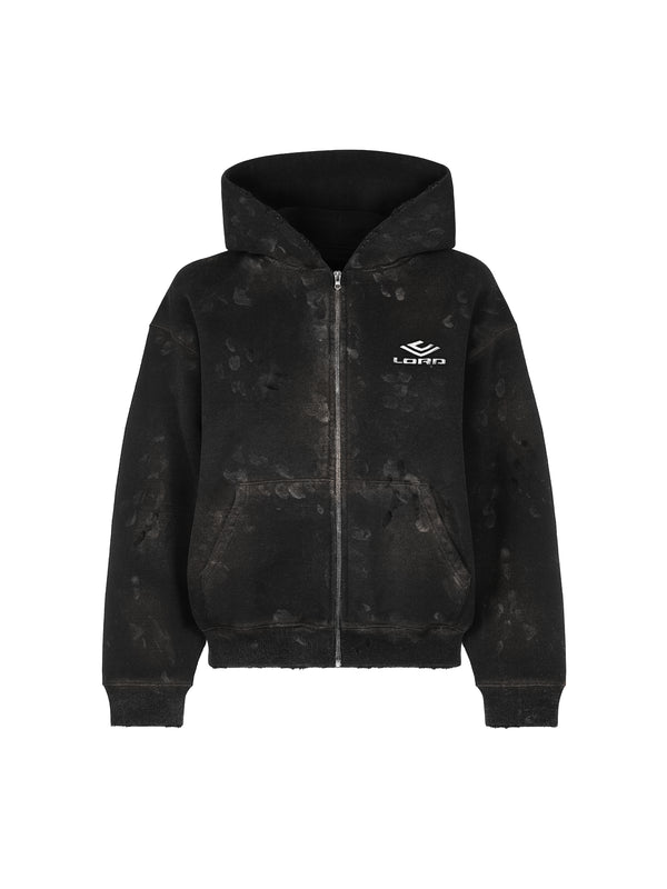 REPLICA ZIP-HOODIE - BLACK
