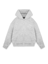 MONOGRAM ZIP-HOODIE - GRAY