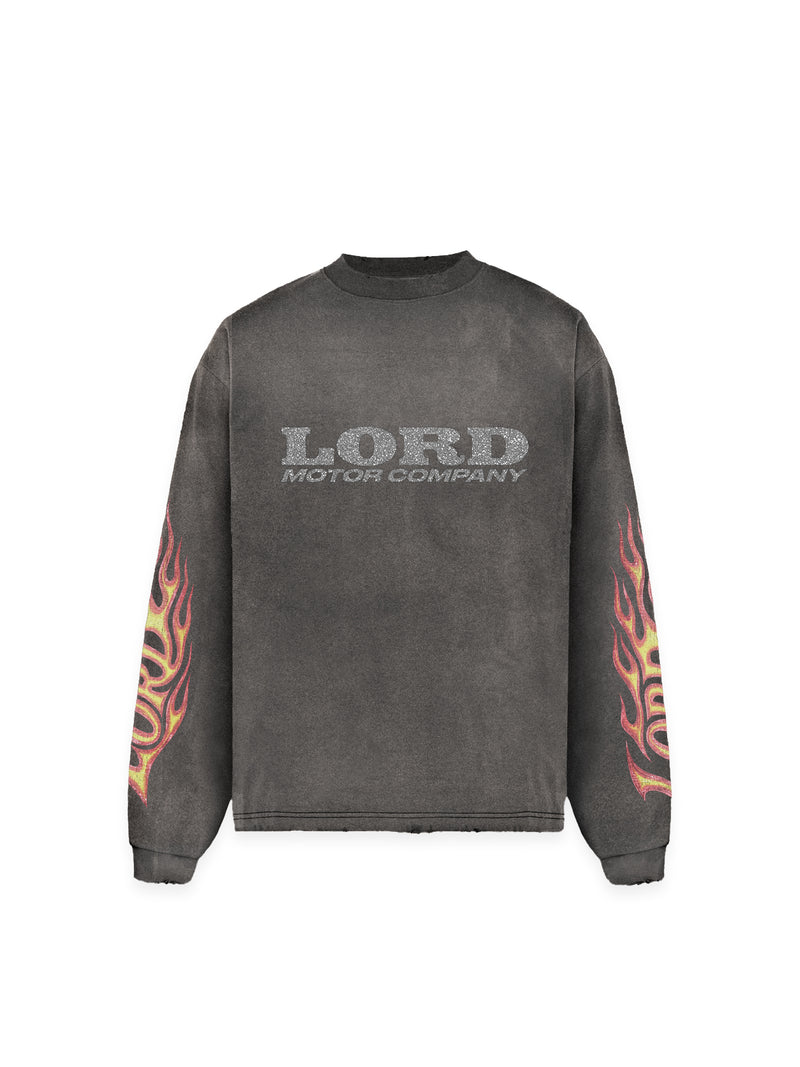 FLAME LONG SLEEVE - VINTAGE GRAY
