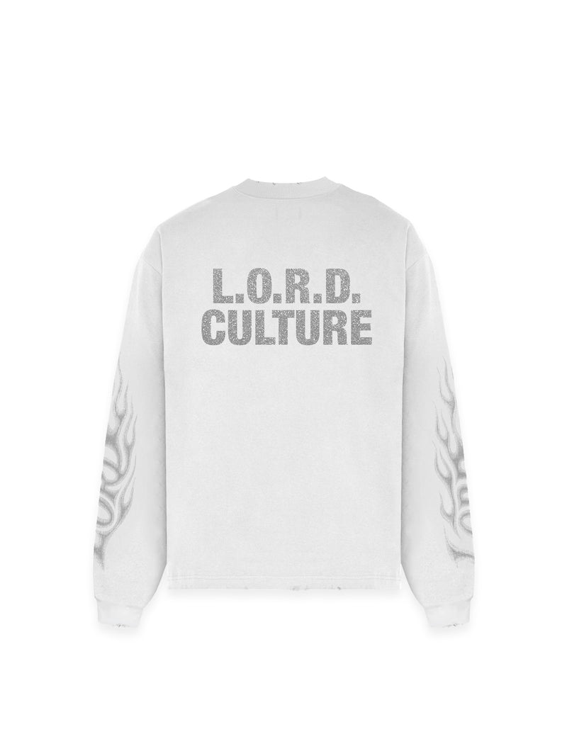 FLAME LONG SLEEVE - WHITE