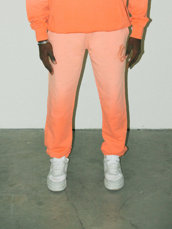 MONOGRAM SWEATPANTS - ORANGE