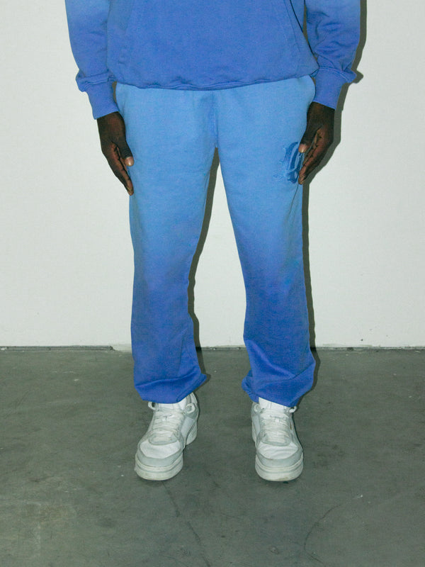 MONOGRAM SWEATPANTS - BLUE